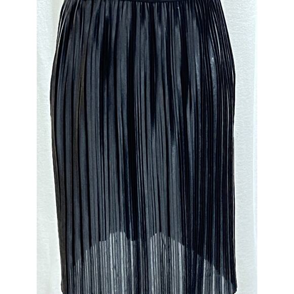 STELLA & JAMIE NEW NWT Black and Champagne Pleated Halter Open Back Dress Small - Picture 4 of 16
